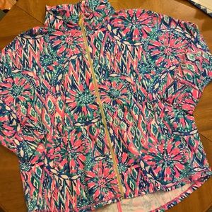 Lilly Pulitzer full zip jacket.